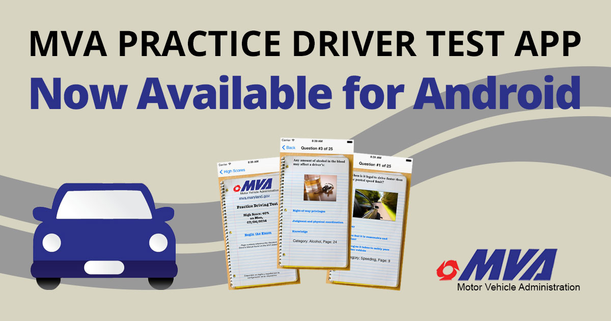 Maryland practice drivers test online